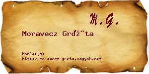 Moravecz Gréta névjegykártya
